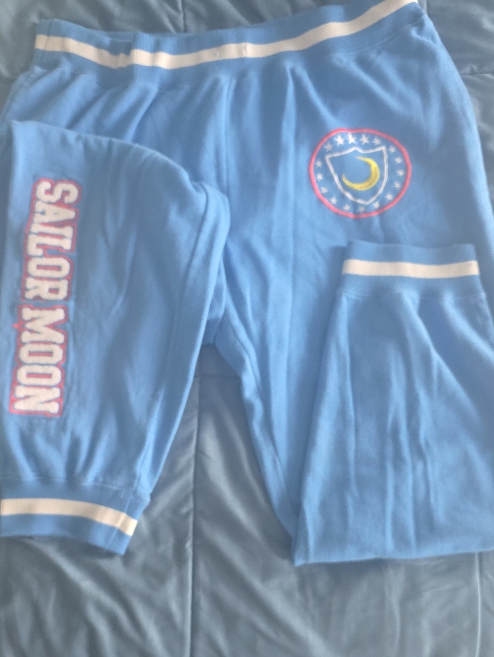Light Blue Sailor Moon Jogger Pants